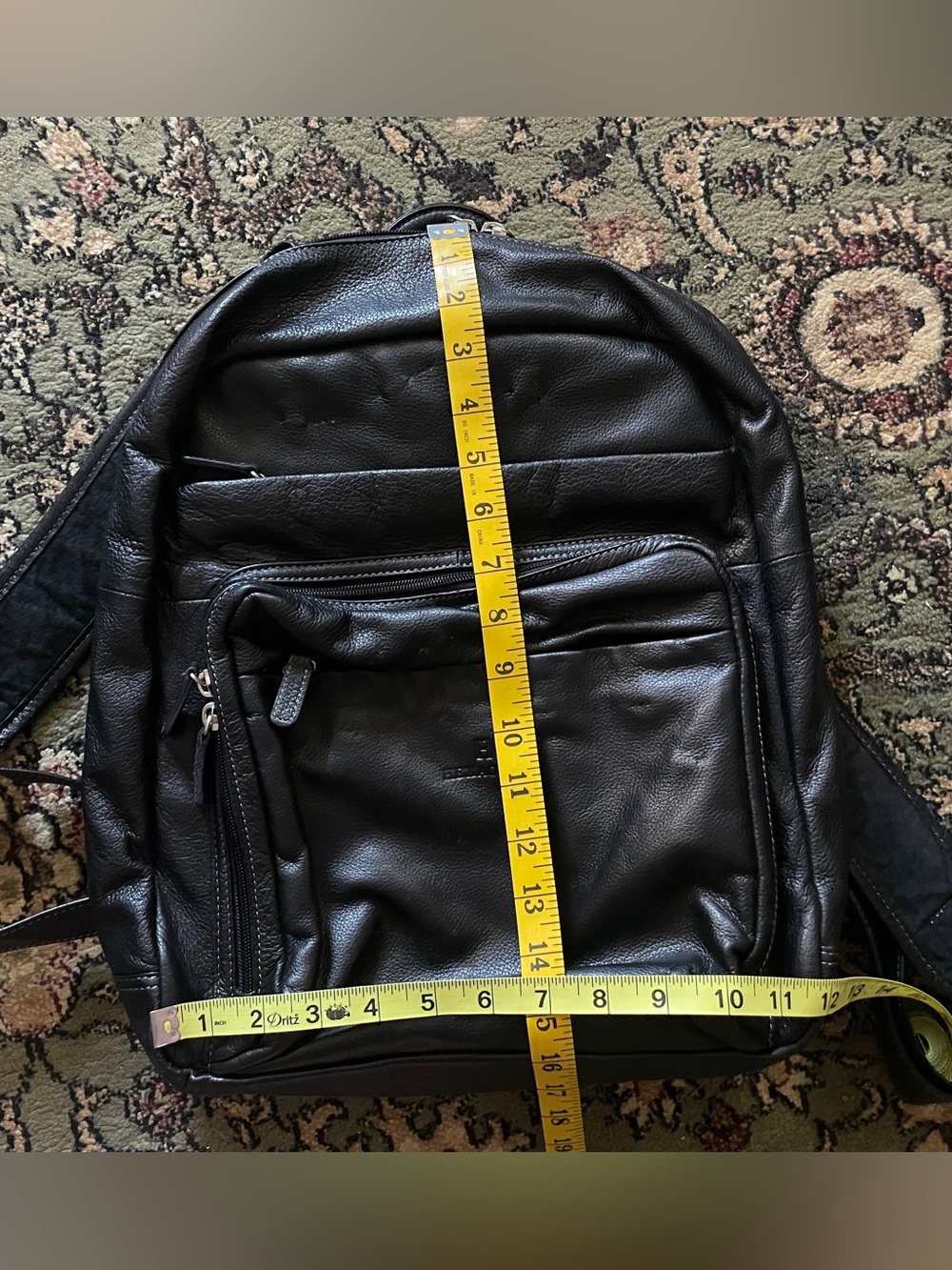 Hexagona Paris Leather Travel Backback - Picture 11 of 14